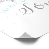 ウィンターオネダーランドブルー&シルバースープバー ポスター (角)