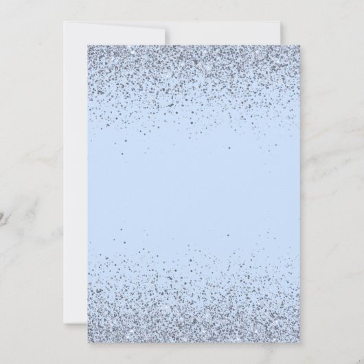 ウィンターオネダーランドプリンセスキャッスル1st誕生日 招待状 (裏面)