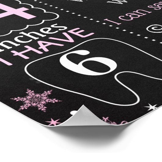 ウィンターオネダーランドペンギンファースト誕生日標識 ポスター (角)