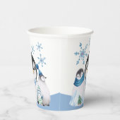 ウィンターオネダーランドペンギン 紙コップ (右)