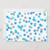 ウィンターオネダーランドボーイファースト誕生日招待状 招待状 (裏面)