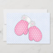 ウィンターオネダーランドボール誕生日 招待状 (裏面)