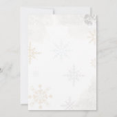 ウィンターオネダーランドレッドポーラベア誕生日 招待状 (裏面)