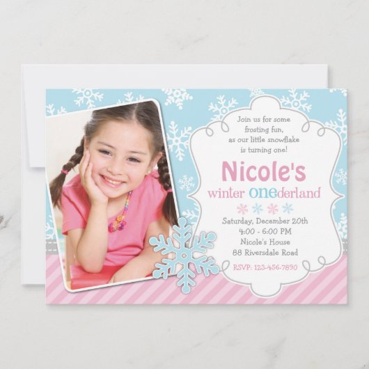 ウィンターオネダーランド招待状 招待状 (正面)