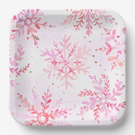 ウィンターオネダーランド紙パーティープレート ペーパープレート (正面)