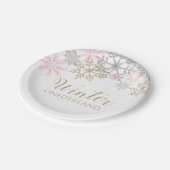 ウィンターオネダーランド紙プレート ペーパープレート (アングル)