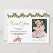 ウィンターオネダーランド誕生日サンキューカード 招待状 (正面)