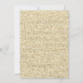 ウィンターオネダーランド誕生日シルバー金ゴールドスノーフレーク 招待状 (裏面)