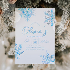 ウィンターオネダーランド誕生日招待状 招待状