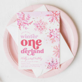 ウィンターオネダーランド誕生日招待状 招待状