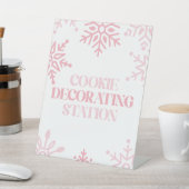 ウィンターオネダーランド飾クッキーズピンク 台座サイン (インサイチュ)