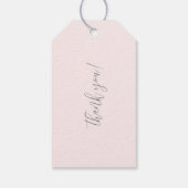 ウィンターオネダーランド1stバースデーガールギフトラベル ギフトタグ (裏面)