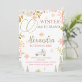 ウィンターオネダーランド1st誕生日パーティー 招待状 (スタンド正面)