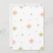 ウィンターオネダーランド1st誕生日パーティー 招待状 (裏面)