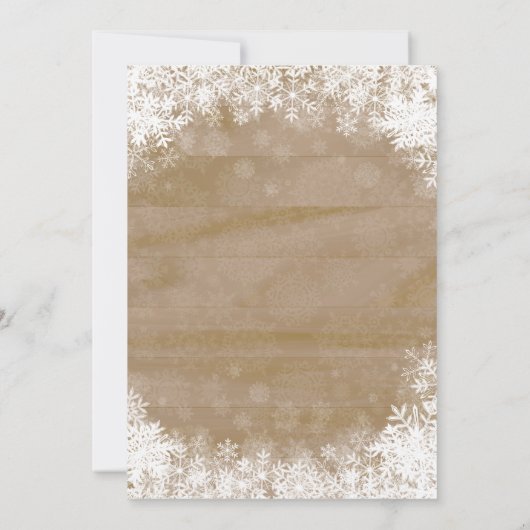 ウィンターオネダーランド1st誕生日招待状 招待状 (裏面)