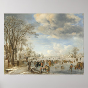 ウィンターオランダ – アエルト・ヴァン・デル・ネアファインアートポスター ポスター