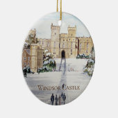 ウィンターオンウィンザーキャッスル絵画ランドスケーズ セラミックオーナメント (右)