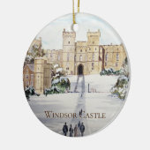 ウィンターオンウィンザーキャッスル絵画ランドスケーズ セラミックオーナメント (左)
