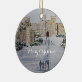 ウィンターオンウィンザーキャッスル絵画ランドスケーズ セラミックオーナメント (右)