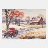 ウィンターオンザオールドファッションドファーム ラッピングペーパーシート (正面2)