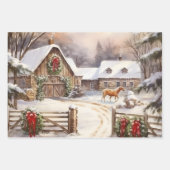 ウィンターオンザオールドファッションドファーム ラッピングペーパーシート (正面)