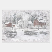 ウィンターオンザファーム ラッピングペーパーシート (正面3)