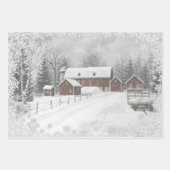 ウィンターオンザファーム ラッピングペーパーシート (正面)