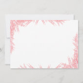 ウィンターオンダーランドガールファースト誕生日パーティインビタ 招待状 (裏面)