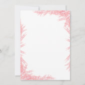 ウィンターオンダーランドガールファースト誕生日パーティー 招待状 (裏面)