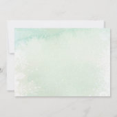 ウィンターオンダーランドクリスマスツリー1st誕生日パーティー 招待状 (裏面)