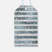 ウィンターオンダーランドクリスマスメッセージカード ギフトタグ (裏面)