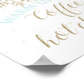 ウィンターオンダーランドコーヒー&ホットチョコレートバーサイン ポスター (角)