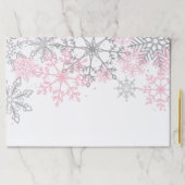 ウィンターオンダーランドスノーフレークピンクシルバー紙パッド ペーパーパッド (インサイチュ)