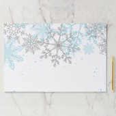 ウィンターオンダーランドスノーフレークブルーシルバー紙パッド ペーパーパッド (インサイチュ)