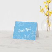 ウィンターオンダーランドスノーフレーク1st誕生日パーティー カード (黄色い花)