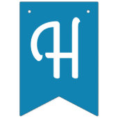 ウィンターオンダーランドスノーフレーク1st誕生日パーティー バンティングフラッグ (第2の旗)