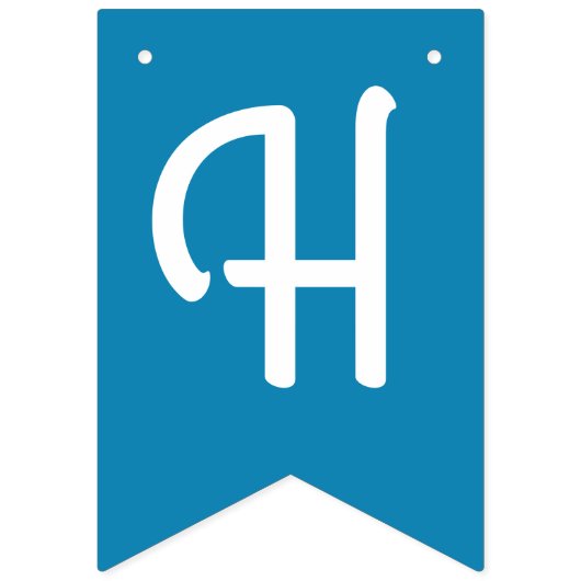 ウィンターオンダーランドスノーフレーク1st誕生日パーティー バンティングフラッグ (第2の旗)