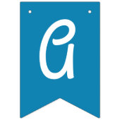 ウィンターオンダーランドスノーフレーク1st誕生日パーティー バンティングフラッグ (第3の旗)