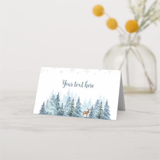 ウィンターオンダーランドディアクリスマスフード座席表 プレイスカード (裏面)