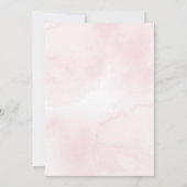 ウィンターオンダーランドピンクの誕生日パーティーへの招待 招待状 (裏面)