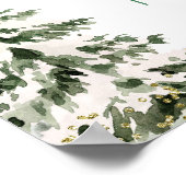 ウィンターオンダーランドフォレストファースト誕生日マイルストーン ポスター (角)