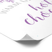 ウィンターオンダーランドホットチョコレートバーパープル ポスター (角)