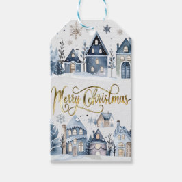 ウィンターオンダーランドメリークリスマスハウス ギフトタグ