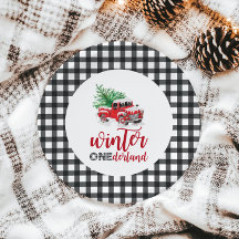 ウィンターオンダーランドレッドトラックファースト誕生日