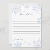 ウィンターオンダーランド初誕生日タイムカプセルカード 招待状 (正面)