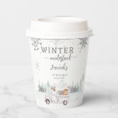 ウィンターオンダーランド最初の誕生日パーティー 紙コップ (裏面)