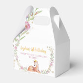 ウィンターオンダーランド誕生日パーティーの好意ボックス フェイバーボックス (裏面サイド)