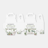 ウィンターオンダーランド誕生日パーティーの好意ボックス フェイバーボックス (折り畳みなし)