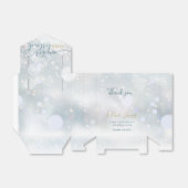 ウィンターオンダーランド1stバースデーブルーと金ゴールド フェイバーボックス (折り畳みなし)