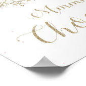 ウィンターオンダーランドMmmmチョコレートサイン ポスター (角)